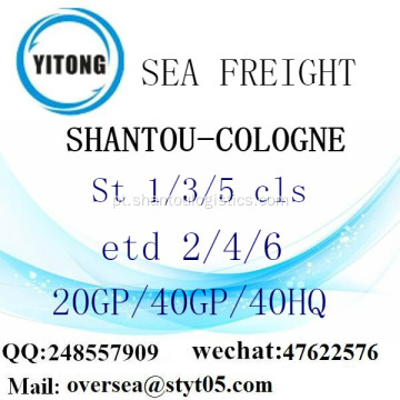 Shantou Porto Mar transporte de mercadorias para Colónia